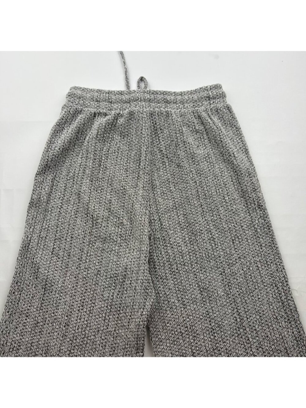 Zara Textured Knit Wide Leg Lounge Pant S - Picture 6 of 6